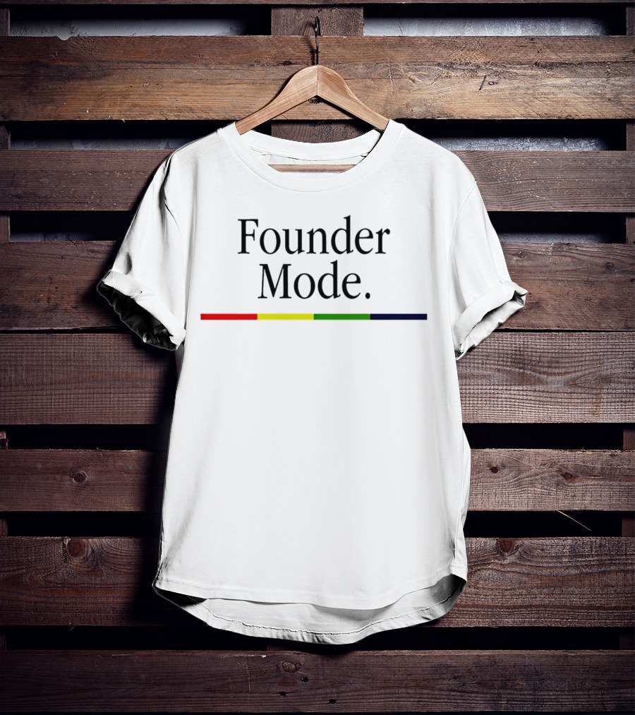 Founder Mode Levelsio Color Bar T-Shirt