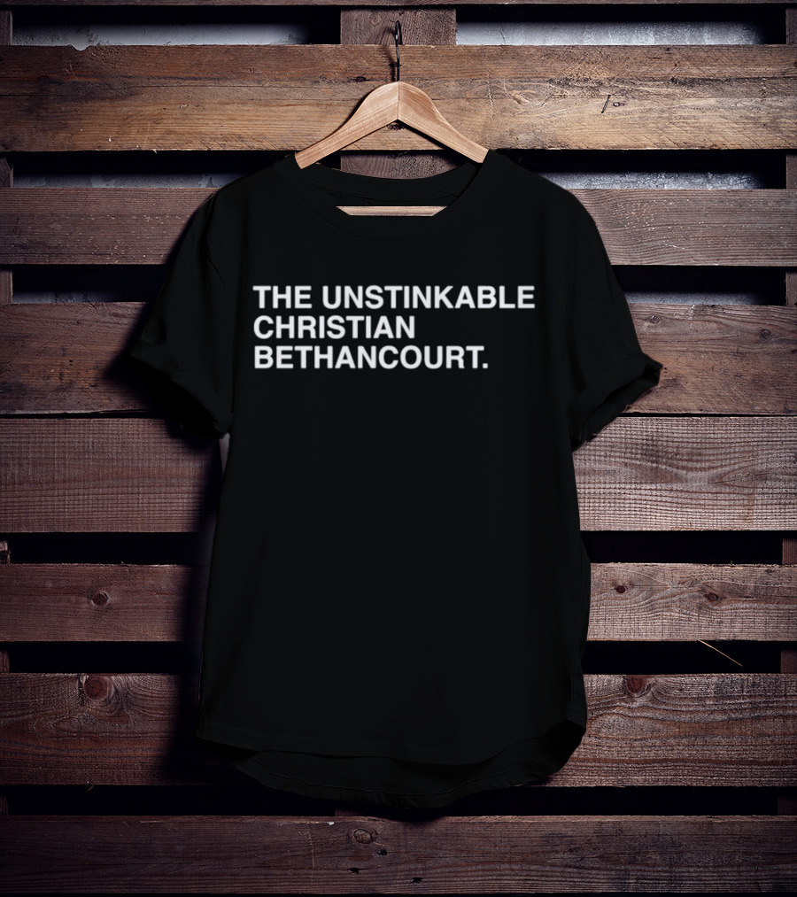 The Unstinkable Christian Bethancourt Bold Minimalist T-Shirt