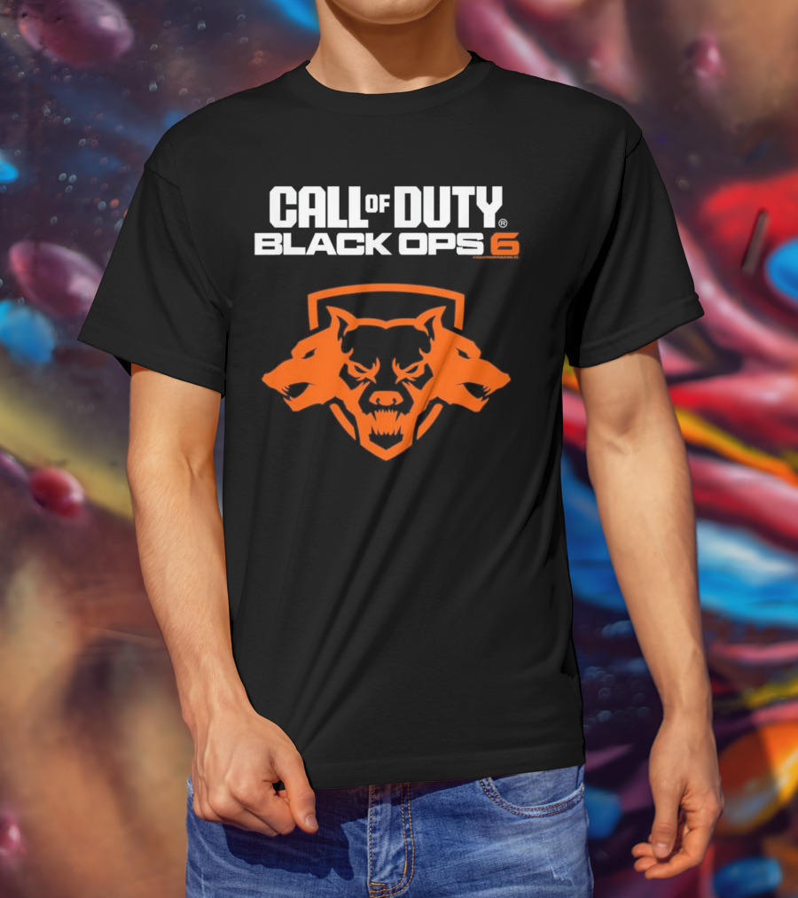 Ripple Junction Call Of Duty Black Ops 6 Orange Cerberus T-Shirt