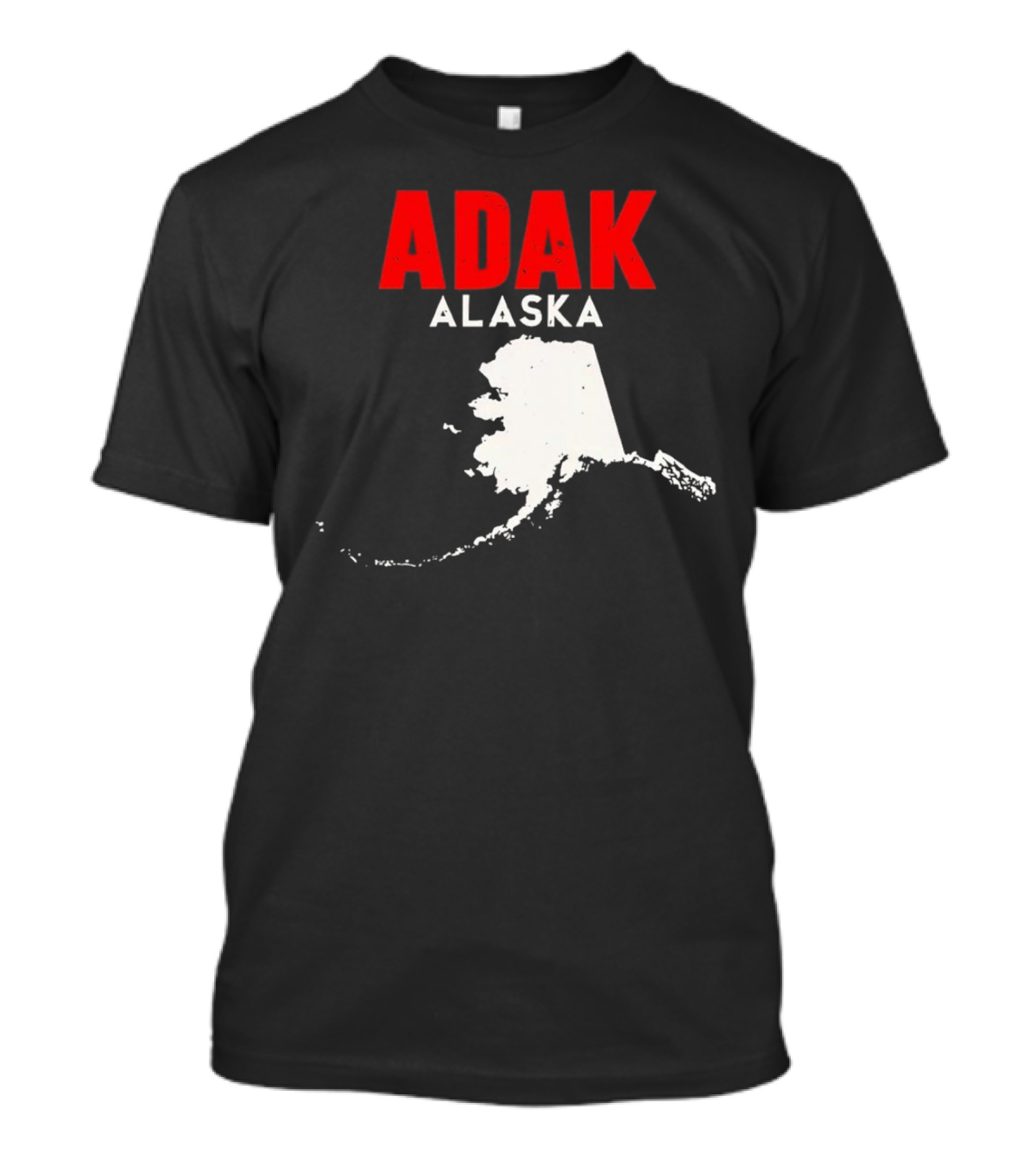 Adak Alaska State Map Travel USA Alaskan America T-Shirt