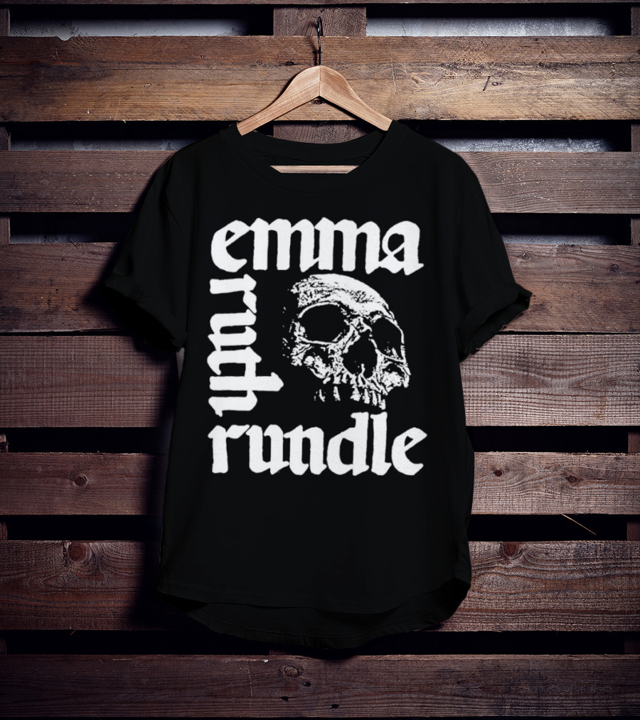 Emma Ruth Rundle Skull Art Patterson Black T-Shirt
