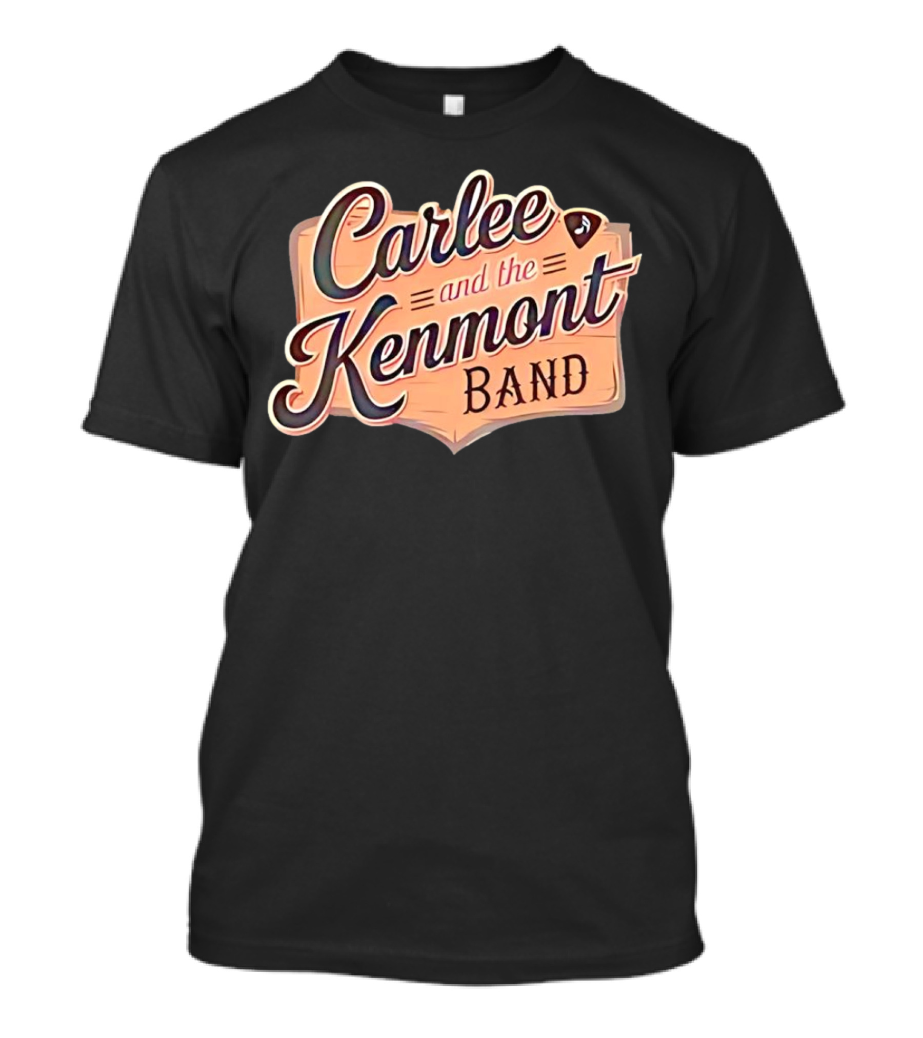 Carlee And The Kenmont Band Retro Sign With Guitar Pick T-Shirt
