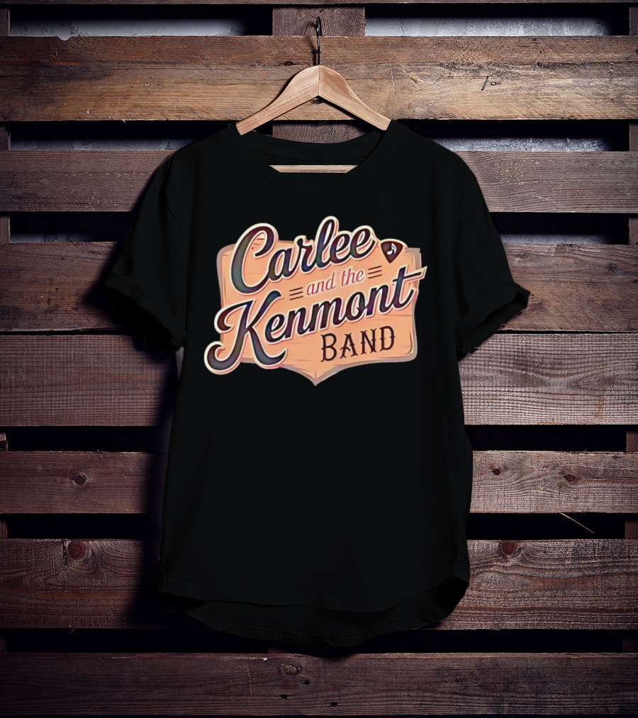 Carlee And The Kenmont Band Retro Sign With Guitar Pick T-Shirt