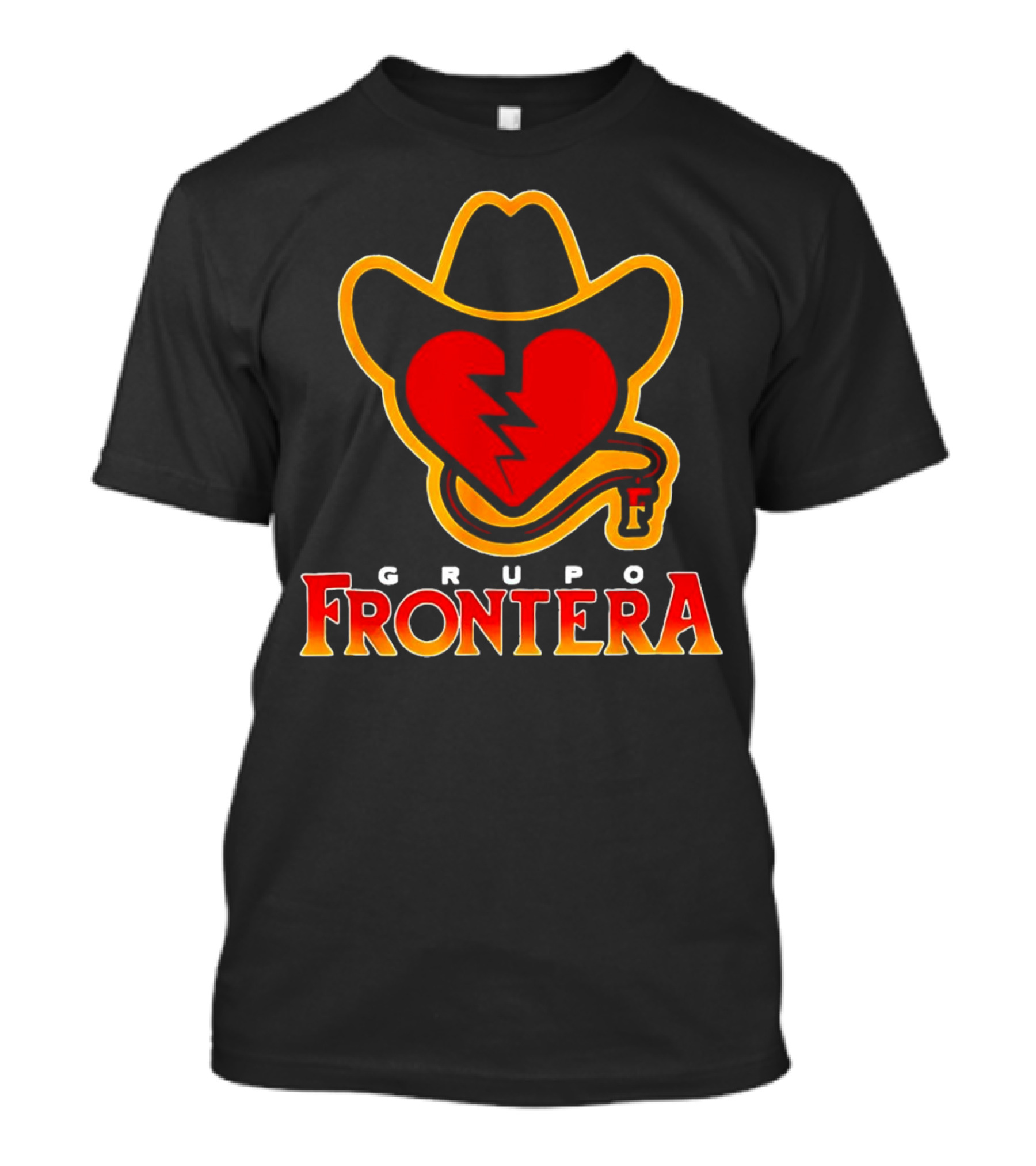 Grupo Frontera Mexican Heart Cowboy Hat Logo Music Musica Mexico T-Shirt