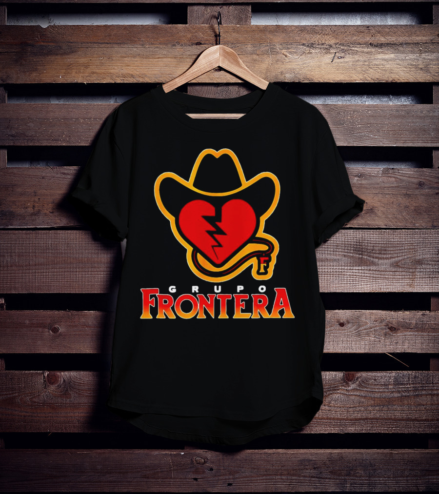 Grupo Frontera Mexican Heart Cowboy Hat Logo Music Musica Mexico T-Shirt