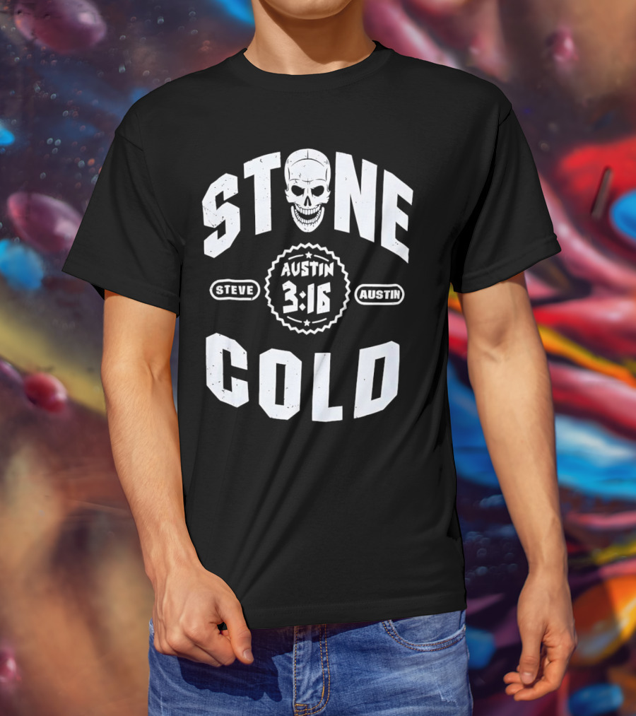 Steve Austin 3:16 Skull Stone Cold WWE T-Shirt