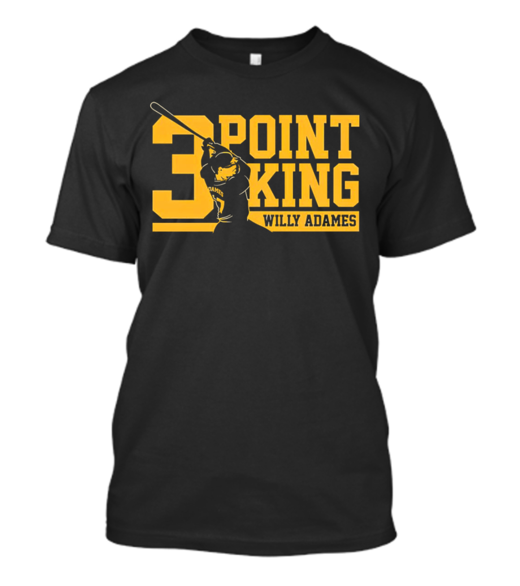 Willy Adames 3 Point King Milwaukee Brewers Baseball T-Shirt