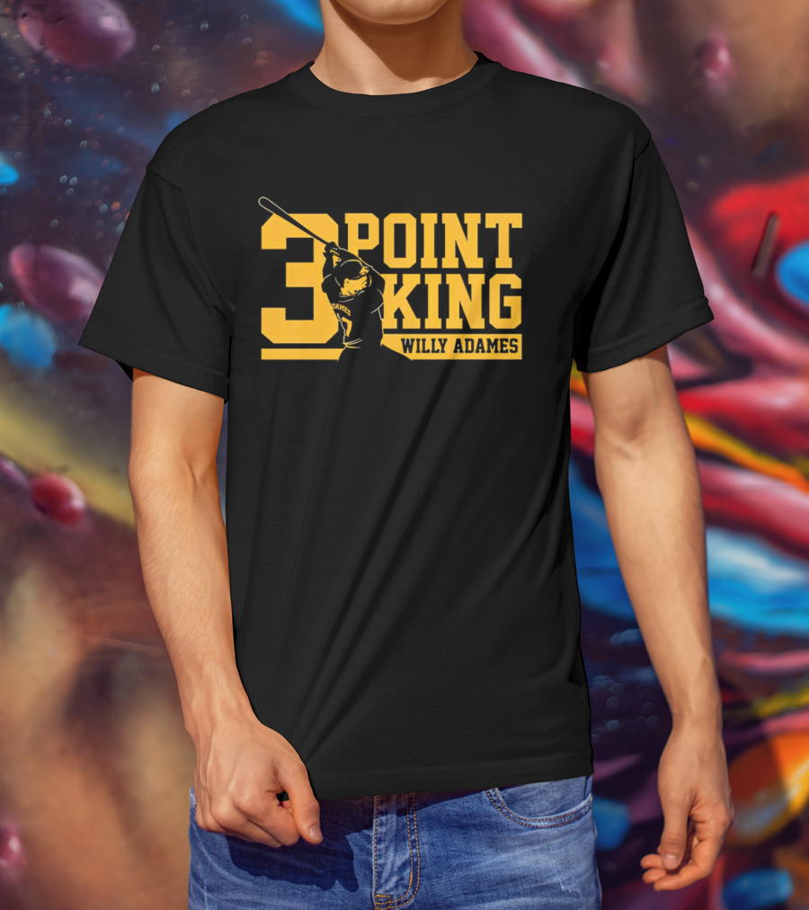 Willy Adames 3 Point King Milwaukee Brewers Baseball T-Shirt