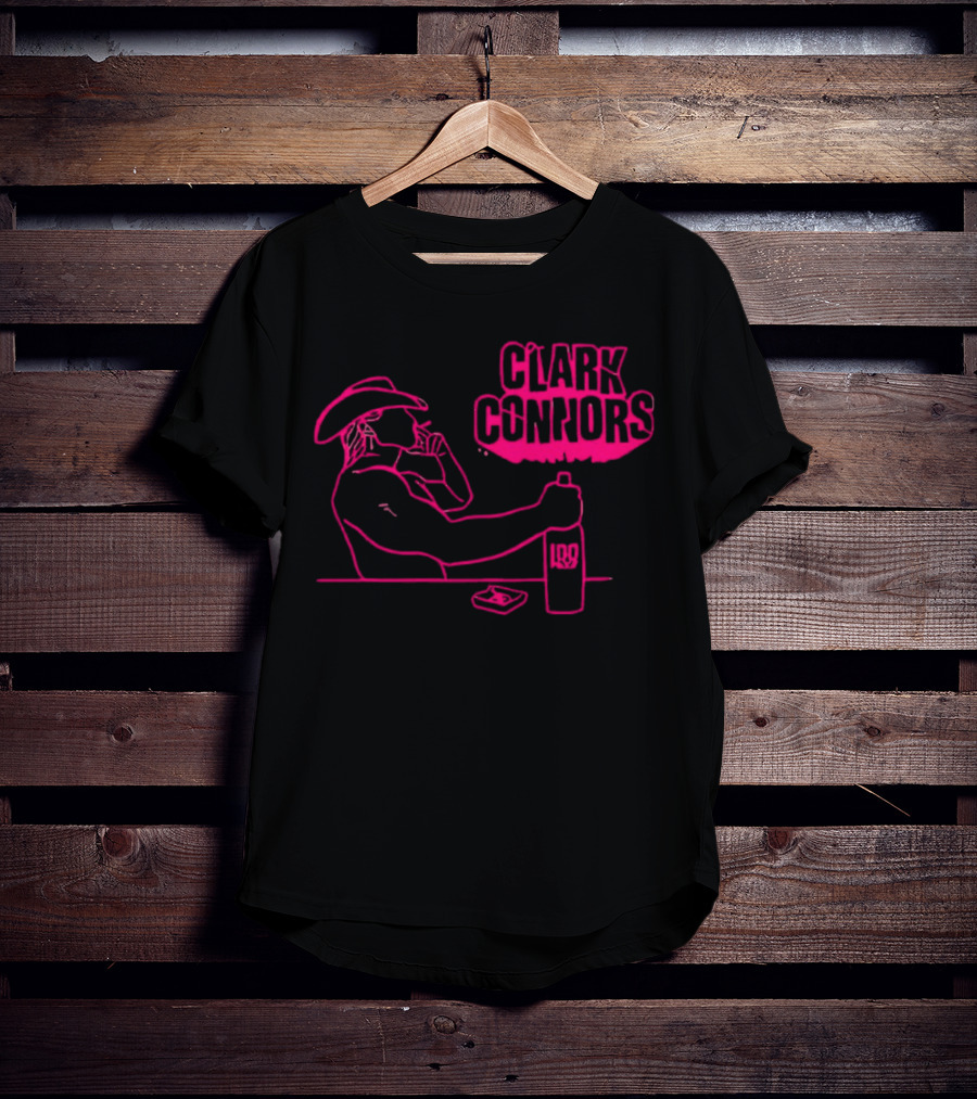 Clark Connors Neon Cowboy Smoking LQD T-Shirt