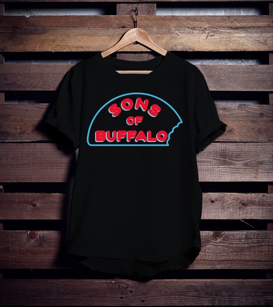 Buffalo Sons Retro Neon Style Bite T-Shirt