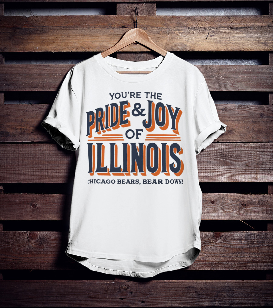 You're The Pride And Joy Of Illinois Chicago Bears Bear Down T-Shirt