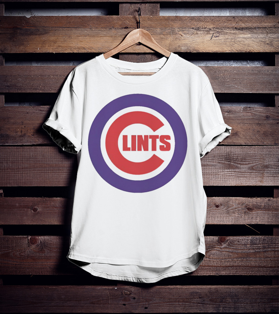 Clints Big C Chicago Cubs Logo Parody Purple Circle T-Shirt