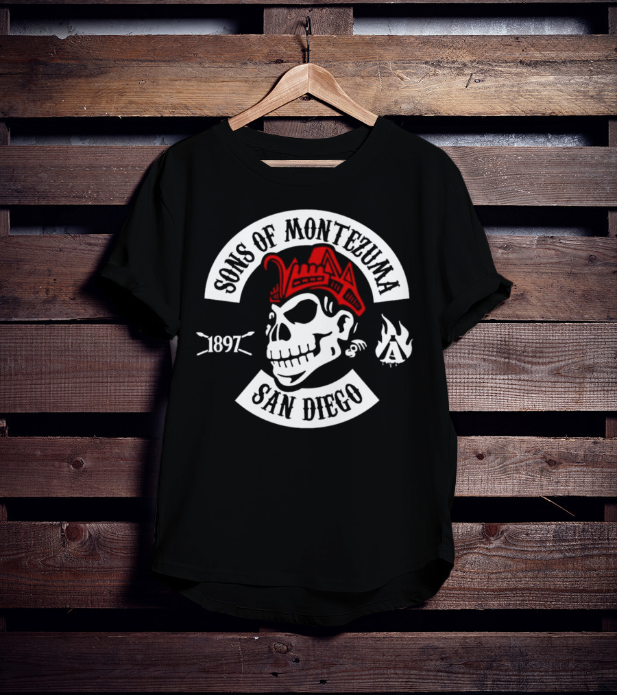 Sons Of Montezuma San Diego 1897 Skull T-Shirt