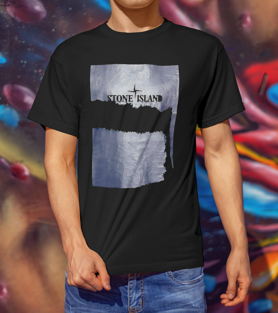 Stone Island Vintage Weathered Iceberg Texture T-Shirt