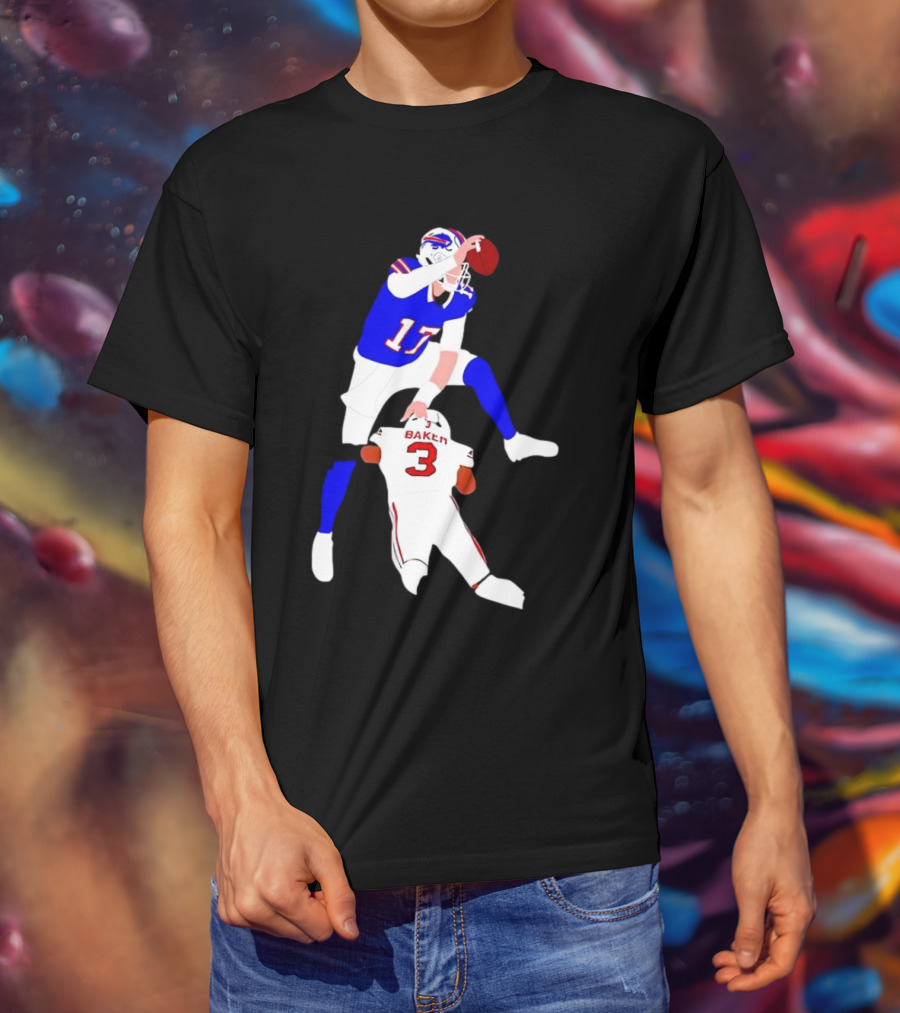 The Most Overrated QB Josh Allen Over Baker 3 Football Play T-Shirt