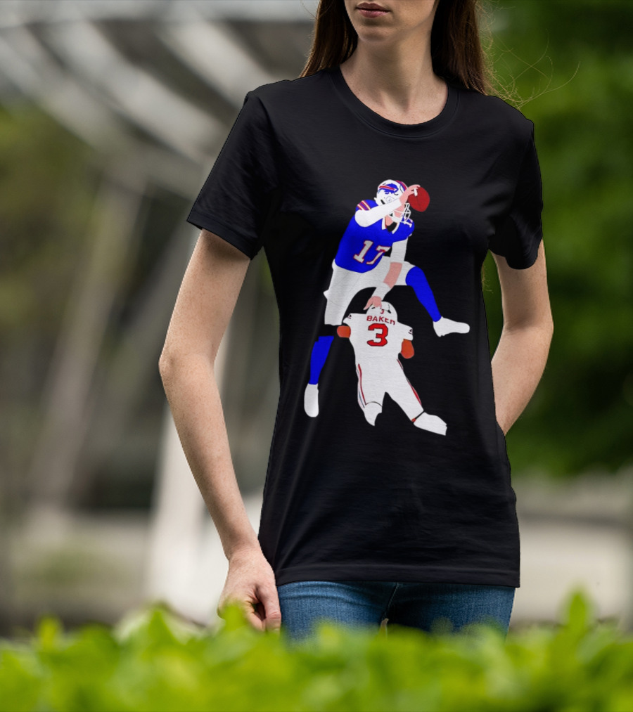 The Most Overrated QB Josh Allen Over Baker 3 Football Play T-Shirt