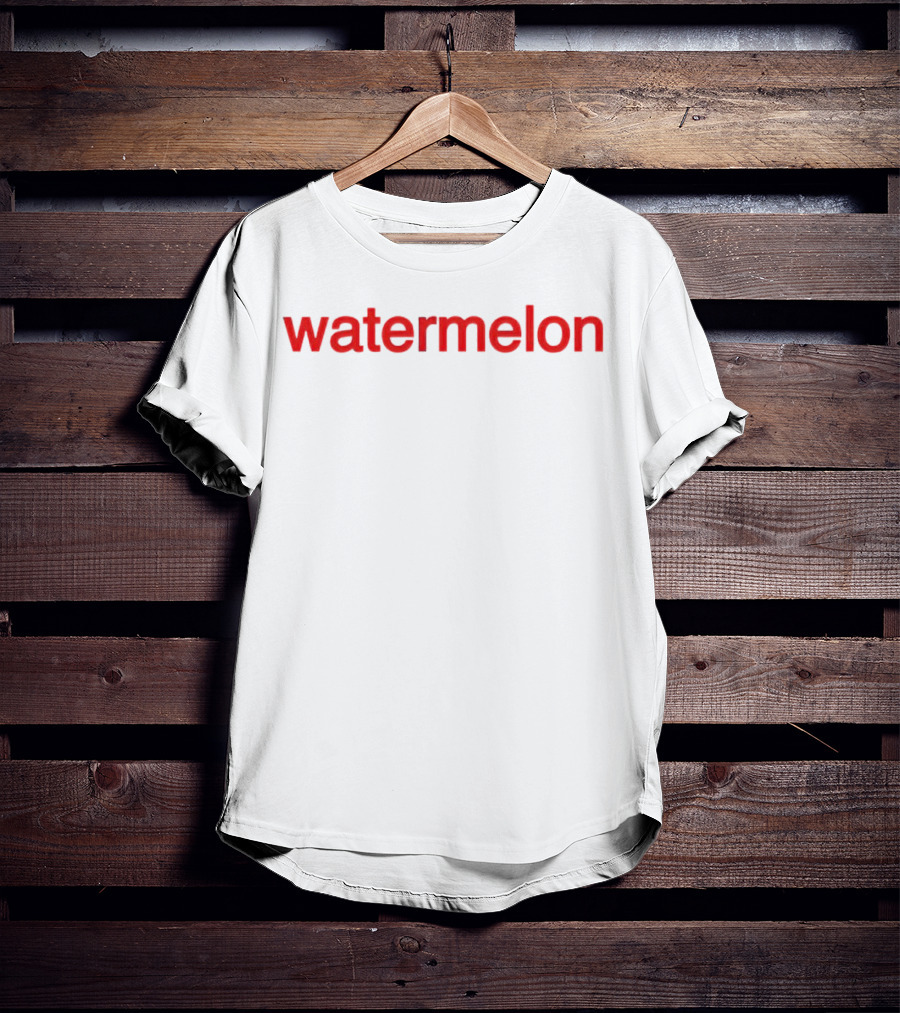 Calum Hood Watermelon Text Red T-Shirt