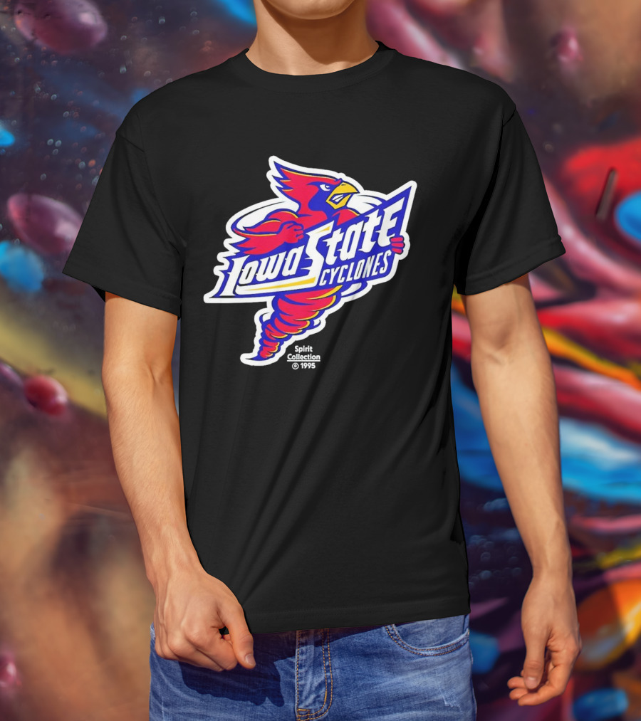 Tornado Cy Iowa State Cyclones Spirit Collection 1995 T-Shirt