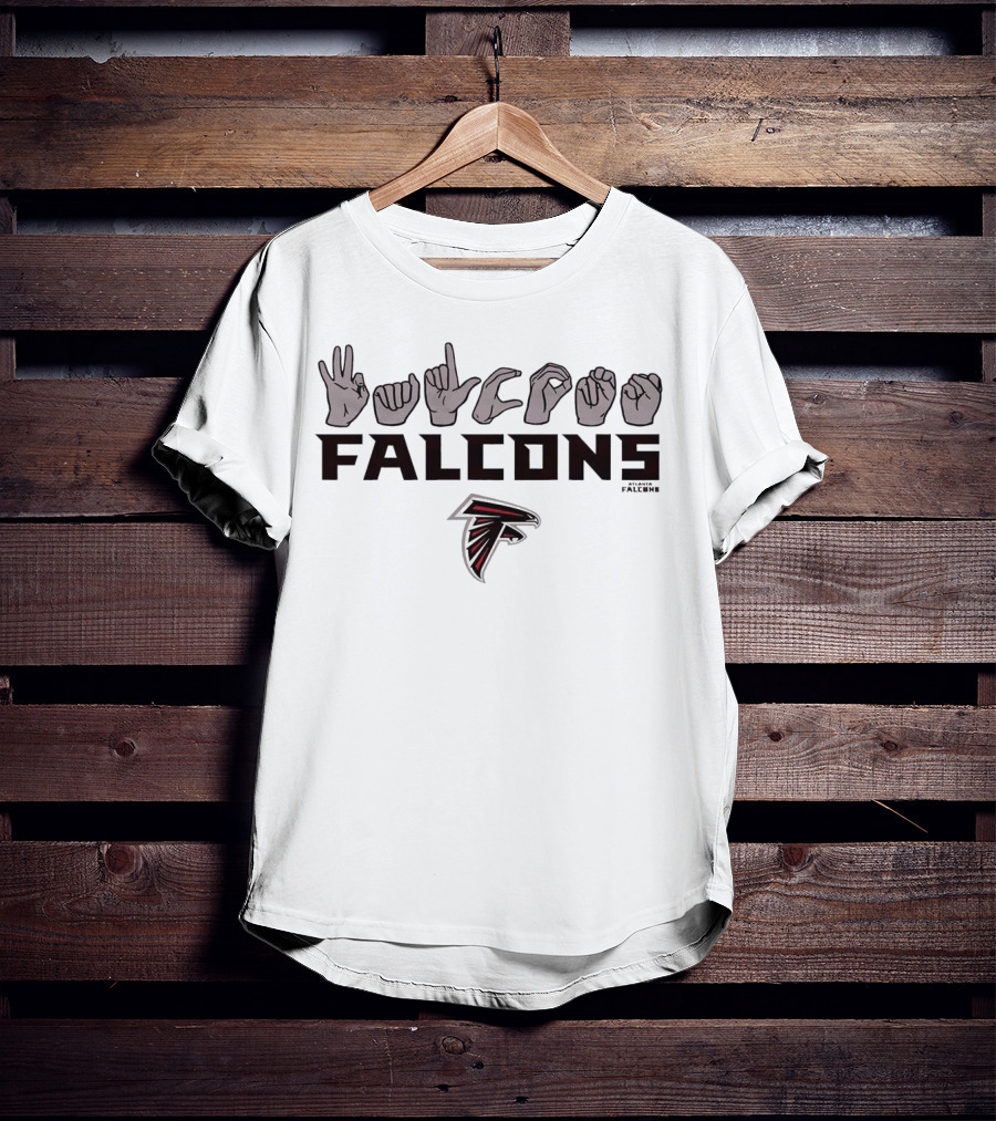 Love Sign Falcons ASL Atlanta Falcons T-Shirt