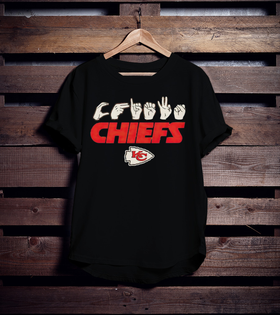 Love Sign ASL Kansas City Chiefs Hands KC T-Shirt