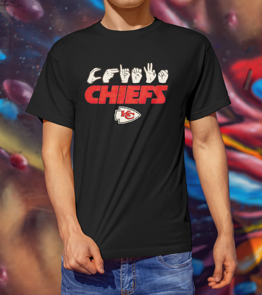 Love Sign ASL Kansas City Chiefs Hands KC T-Shirt