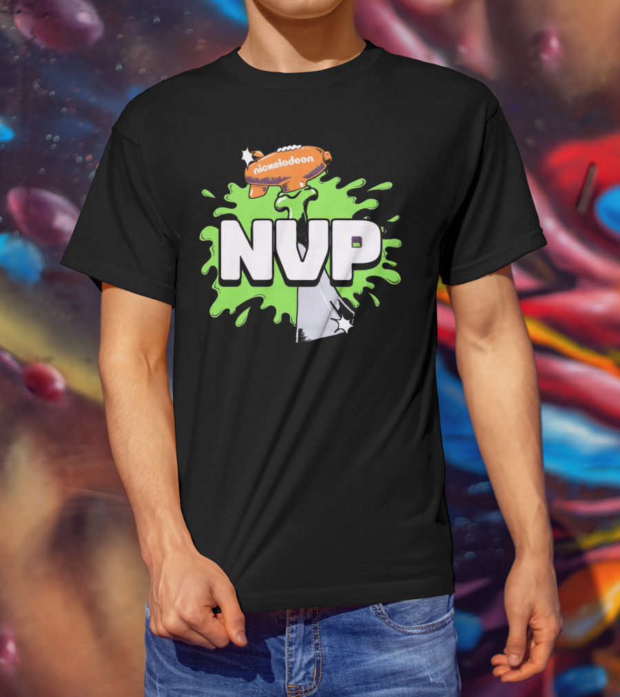 Nickelodeon NVP Blimp Green Slime Splat T-Shirt