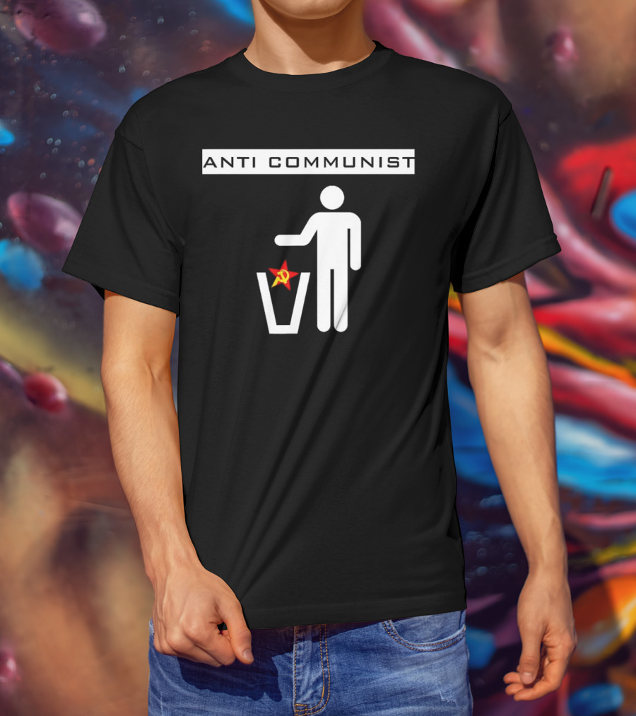 Anti Communist Throwing Away Soviet Hammer And Sickle T-Shirt