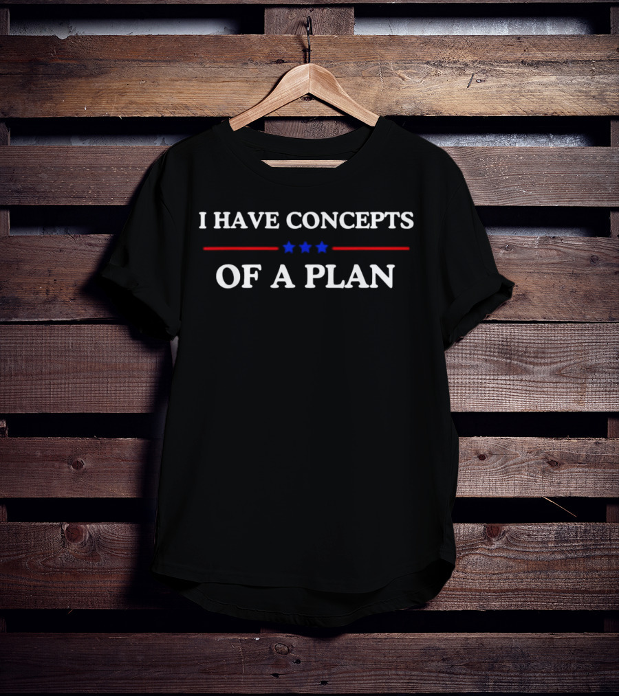 I Have Concepts Of A Plan Stars Red Blue T-Shirt