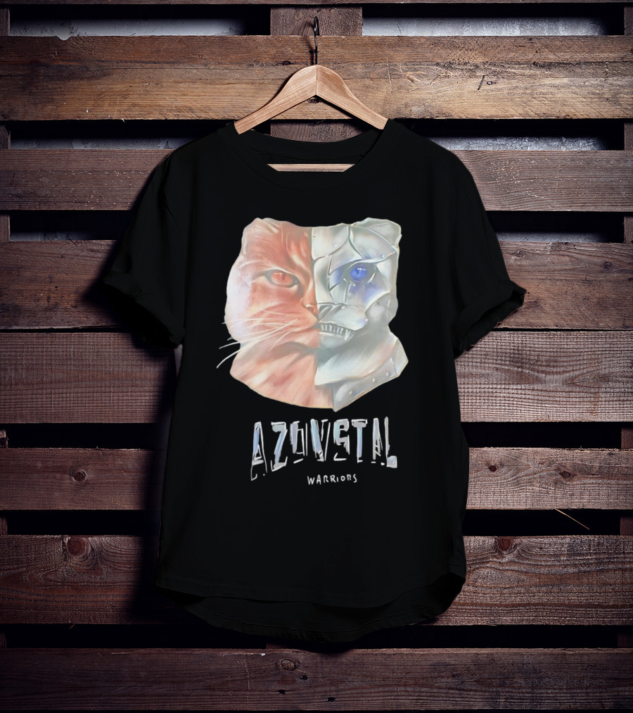 Azovstal Warriors Cat Dual Face Fusion T-Shirt