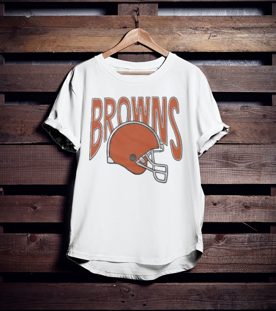 Browns 90s Helmet Cleveland Browns T-Shirt