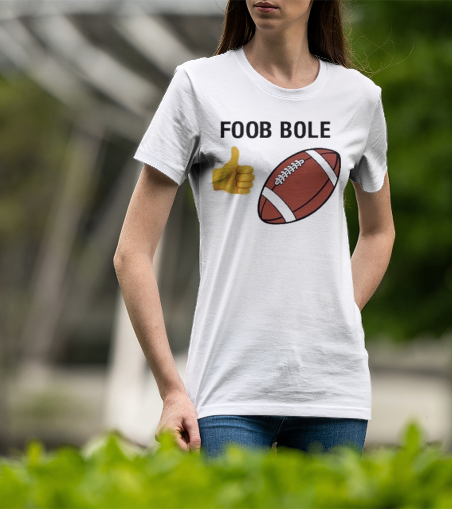 Foob Bole Football Thumb Up Emoji Brown Ball T-Shirt
