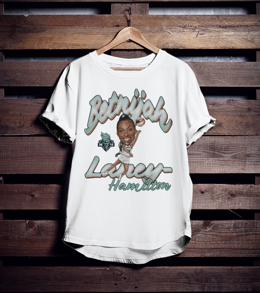 Betnijah Laney-Hamilton New York Liberty Basketball Caricature T-Shirt