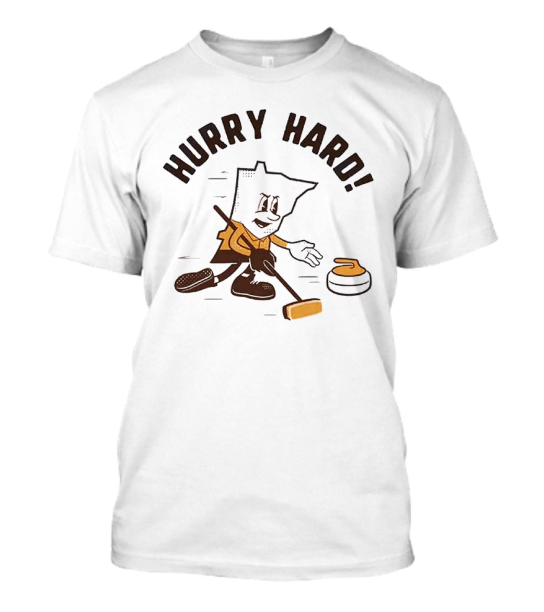 Hurry Hard Minnesota Curling Enthusiast T-Shirt