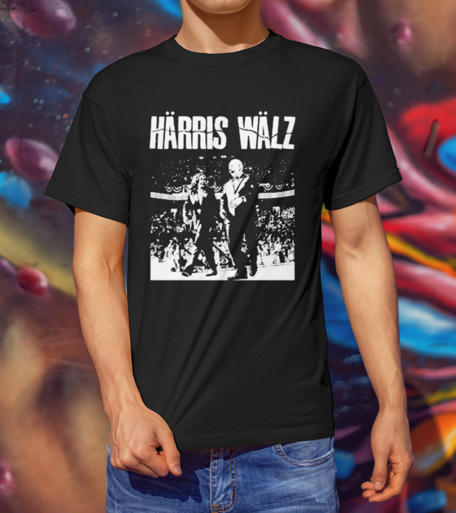 Härris Wälz Black And White Concert Scene T-Shirt