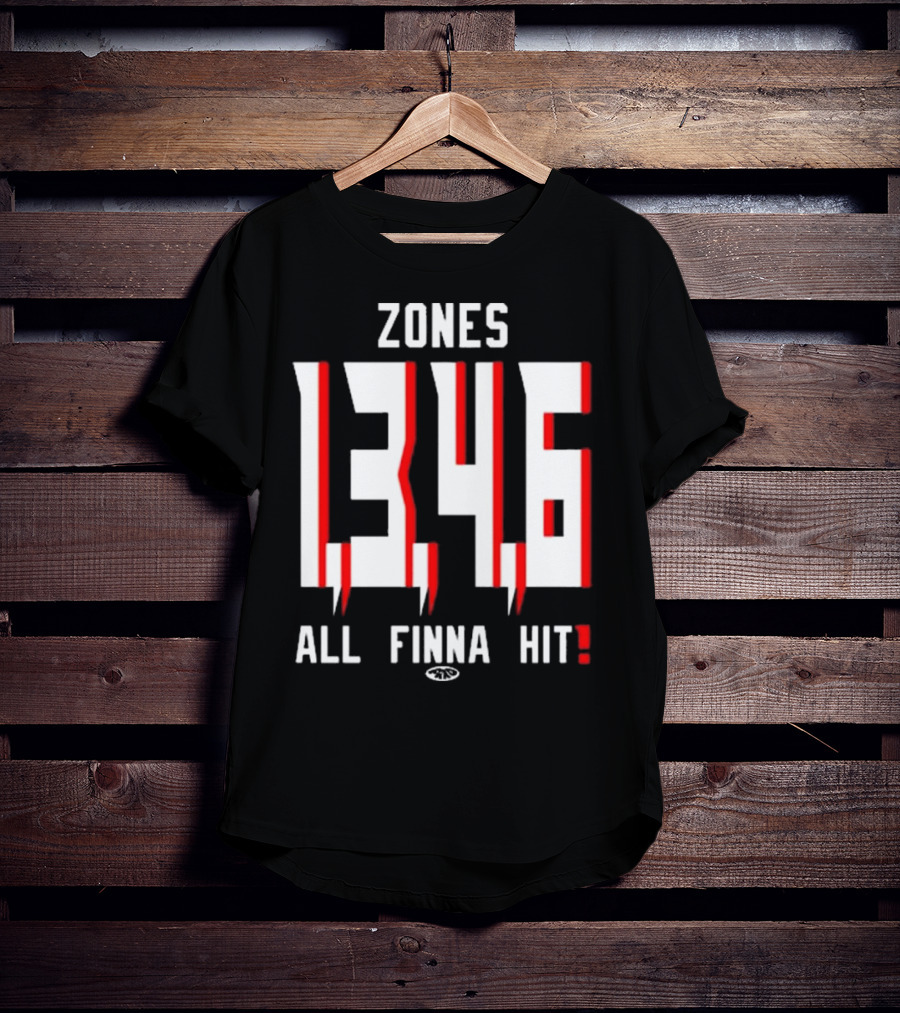 Zones 1 3 4 6 All Finna Hit Freakorico ATL Hoe T-Shirt