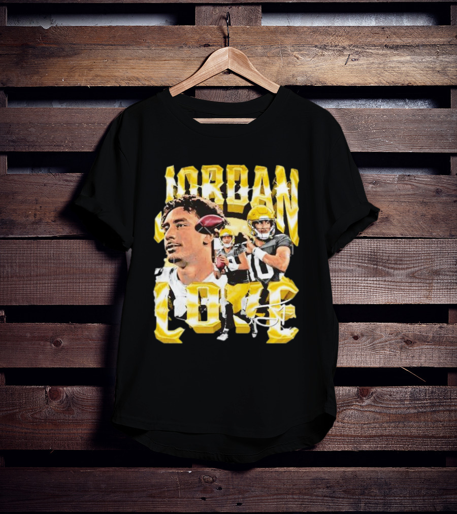 Jordan Love Green Bay Packers Vintage Signature Image T-Shirt
