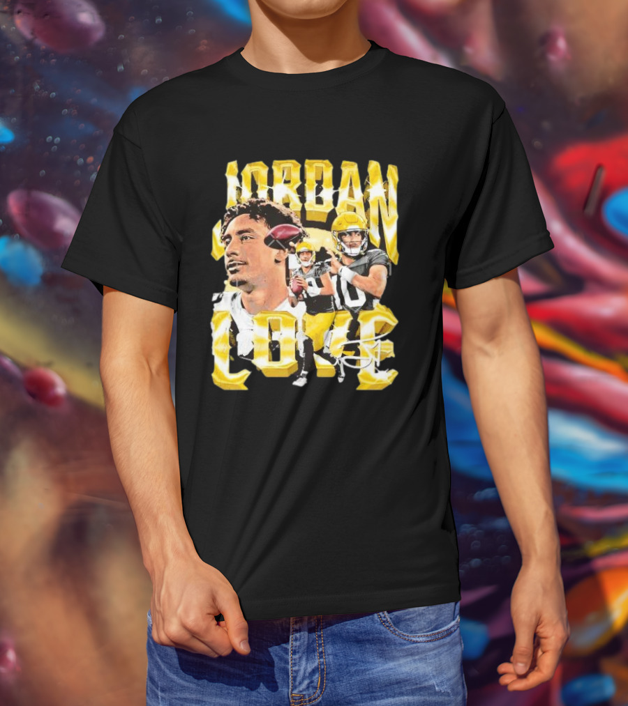 Jordan Love Green Bay Packers Vintage Signature Image T-Shirt