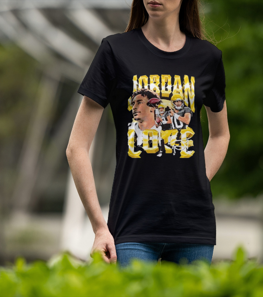 Jordan Love Green Bay Packers Vintage Signature Image T-Shirt