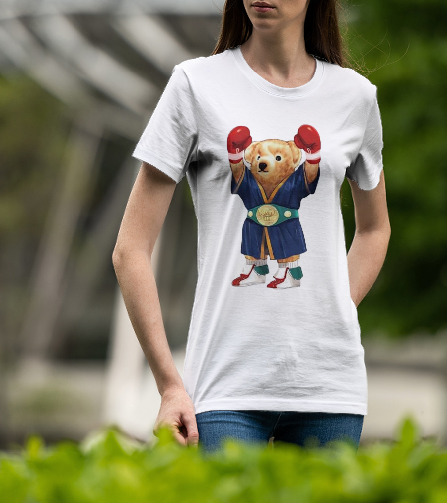 Canelo Bear Champion Boxing No Life Boxing Gloves Robe T-Shirt