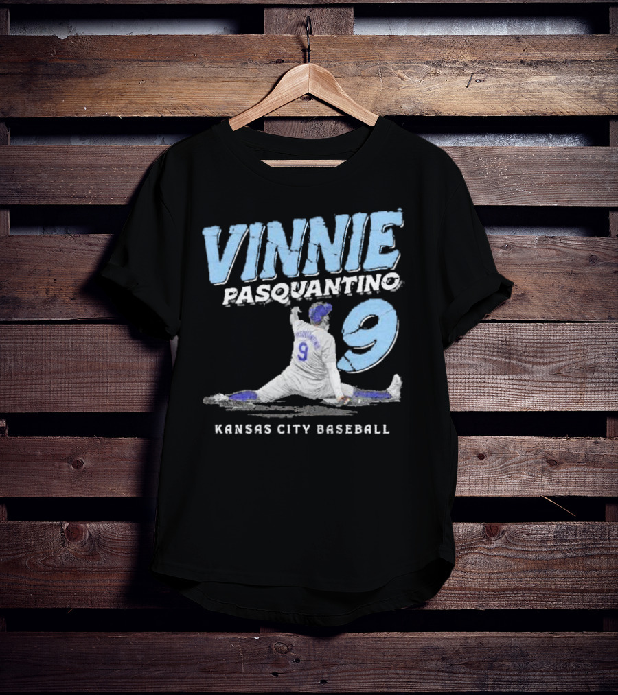 VINNIE PASQUANTINO 9 KANSAS CITY BASEBALL T-Shirt