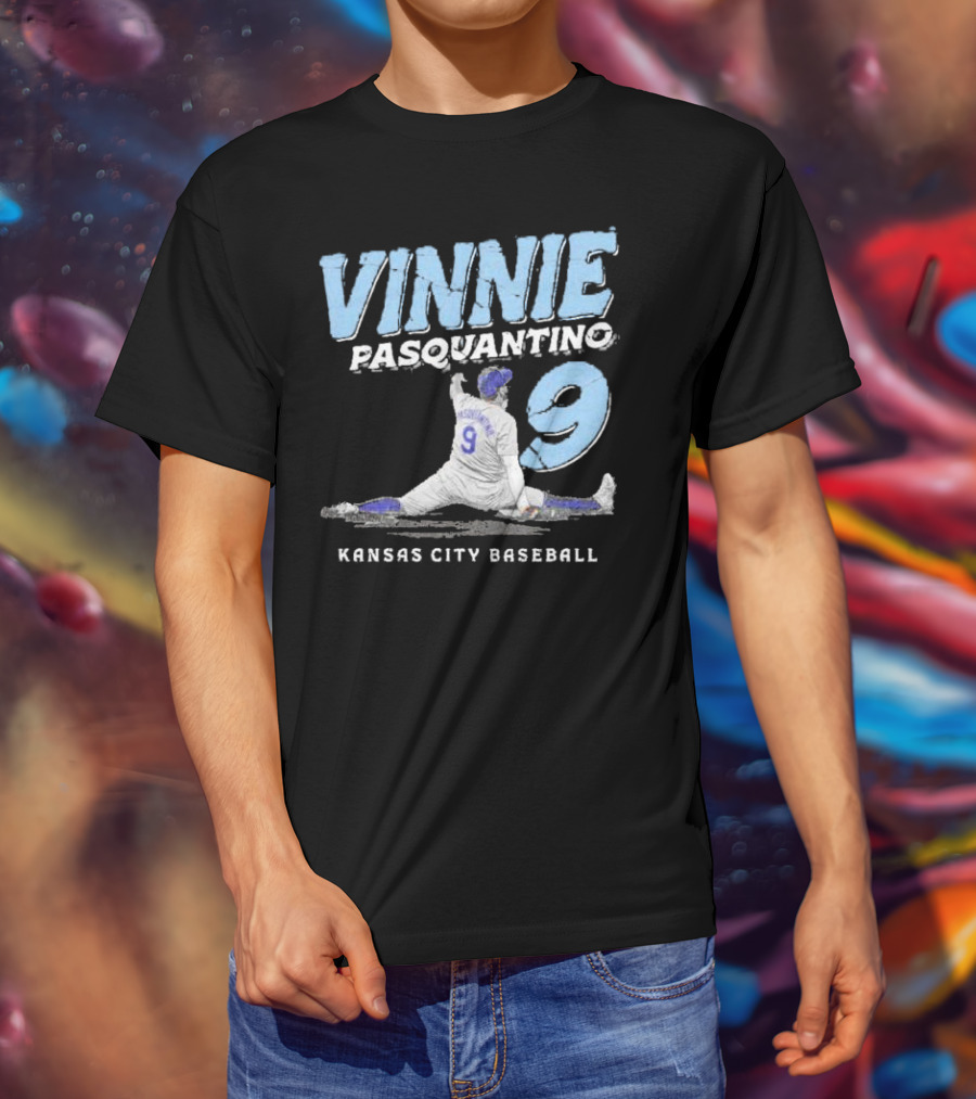 VINNIE PASQUANTINO 9 KANSAS CITY BASEBALL T-Shirt
