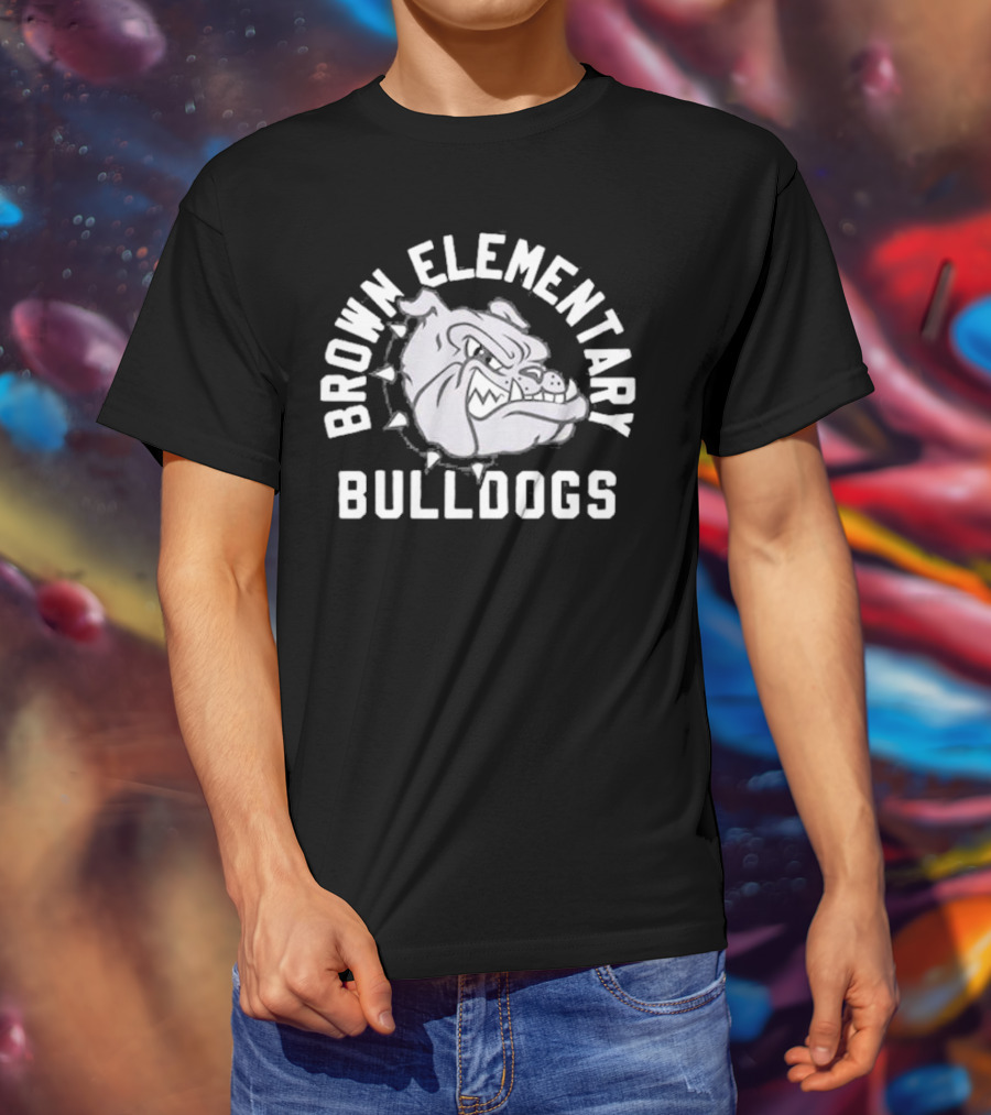 Brown Elementary Bulldogs Mascot T-Shirt