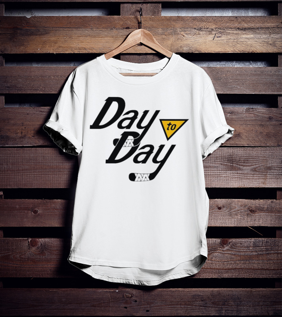 Day To Day Pittsburgh Penguins Hockey Stick Triangle T-Shirt