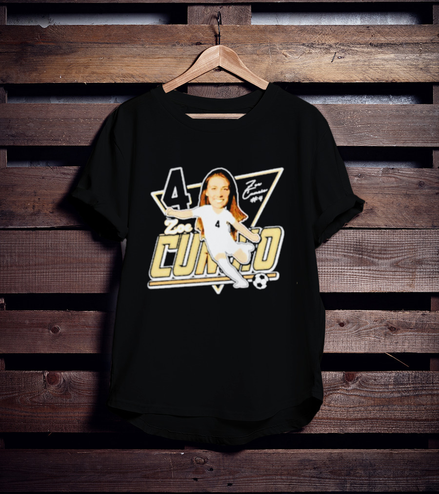 Zoe Cuneio #4 Purdue Boilermakers Soccer Player Cartoon T-Shirt