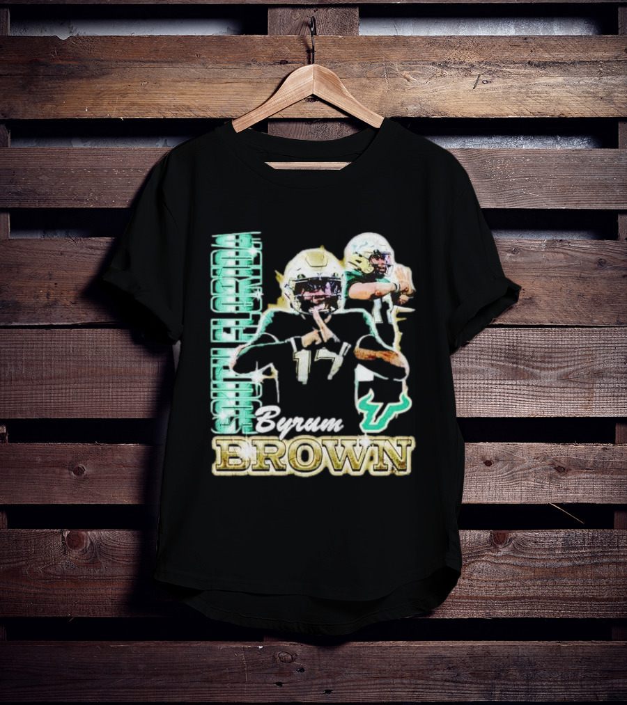 Byrum Brown South Florida Bulls Football T-Shirt