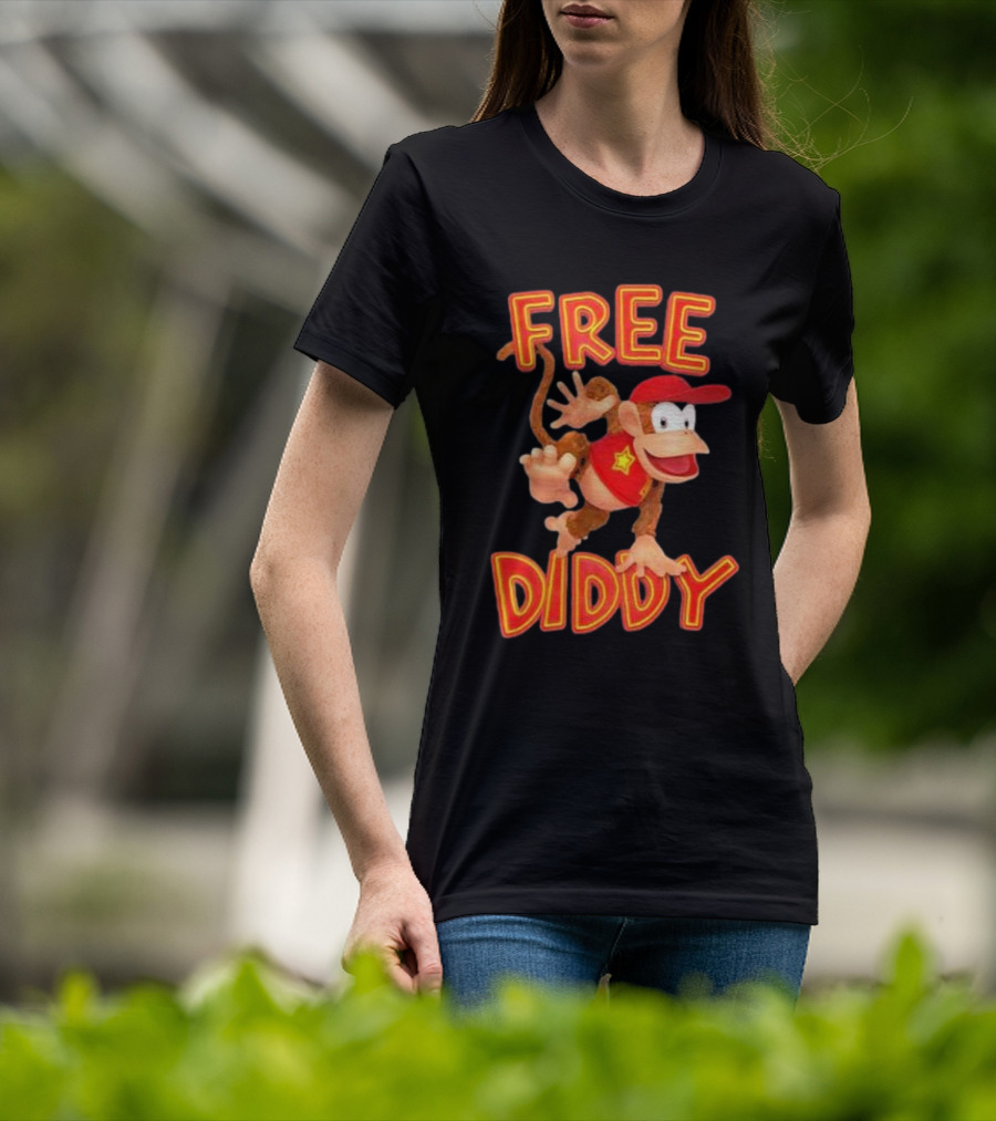 Free Diddy Kong Nintendo Character T-Shirt