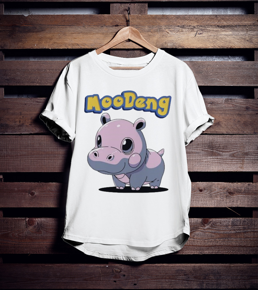 MooDeng Hippo Cartoon Cute Character T-Shirt