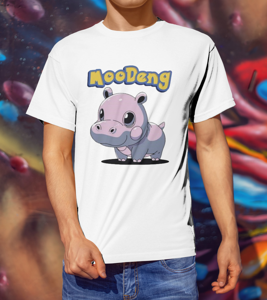 MooDeng Hippo Cartoon Cute Character T-Shirt