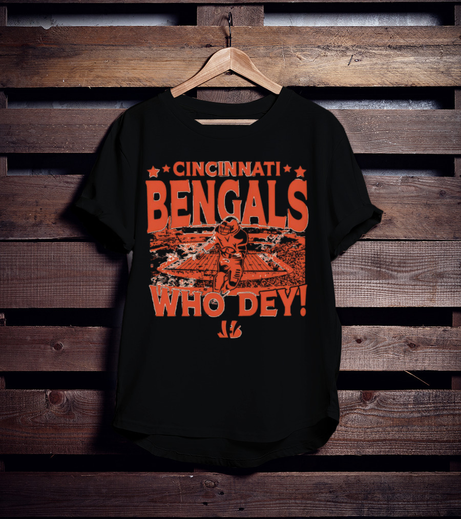 Cincinnati Bengals Who Dey Gameday Football Fan Gear T-Shirt