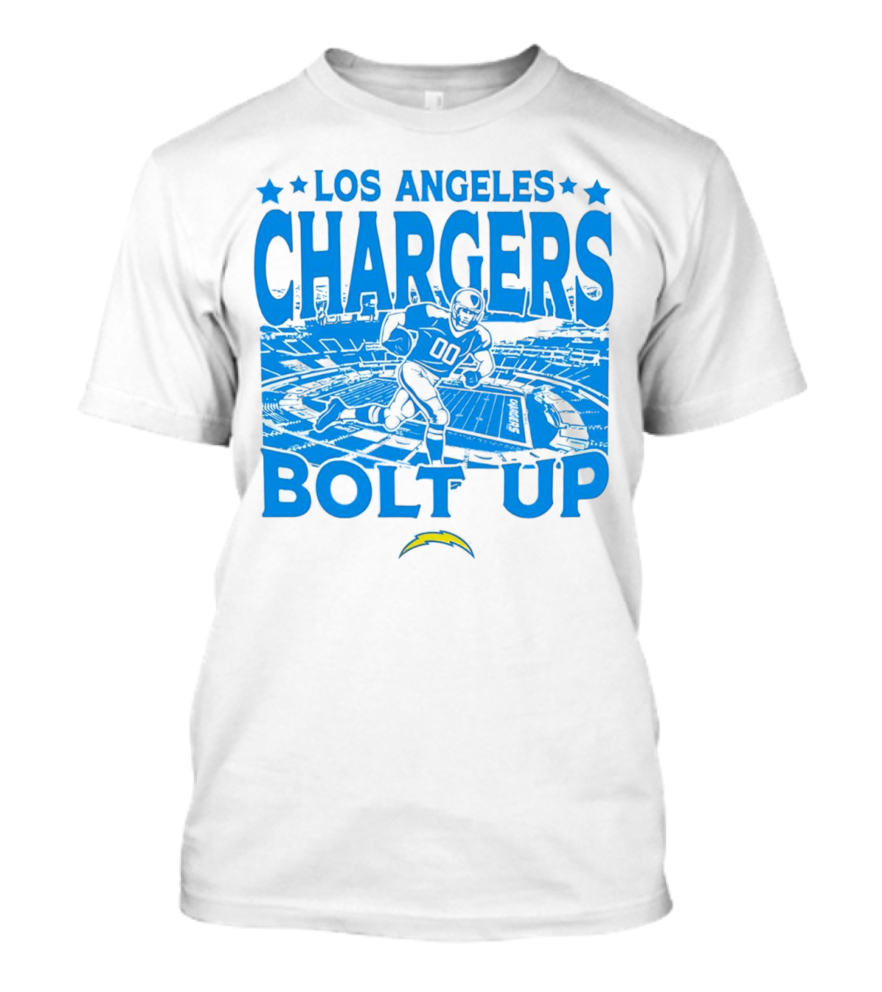 Los Angeles Chargers Bolt Up Gameday Football Stadium T-Shirt